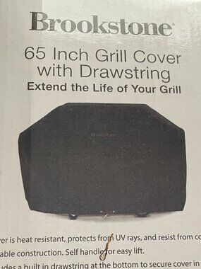 Brookstone 65 Inch Grill Cover with Drawstring-NWT